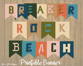 Breaker Rock Beach VBS Banner. Vacation Bible School Banner. VBS 2024 Decor. Break Rock Beach Banner. Children's Church Vbs Idea. VBS Decor