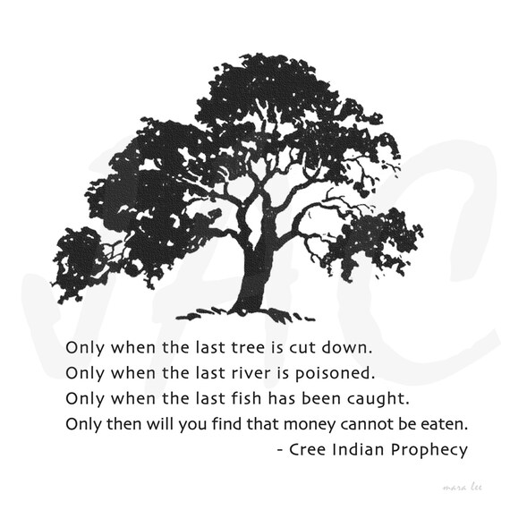 Items similar to Tee Shirt Cree Prophecy Graphic Quote Instant Download