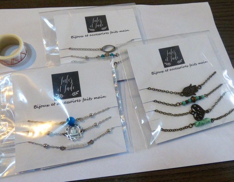 handmade unique gift idea for mother/'s day Bronze chain bracelets trendy jewellery for summer festivals