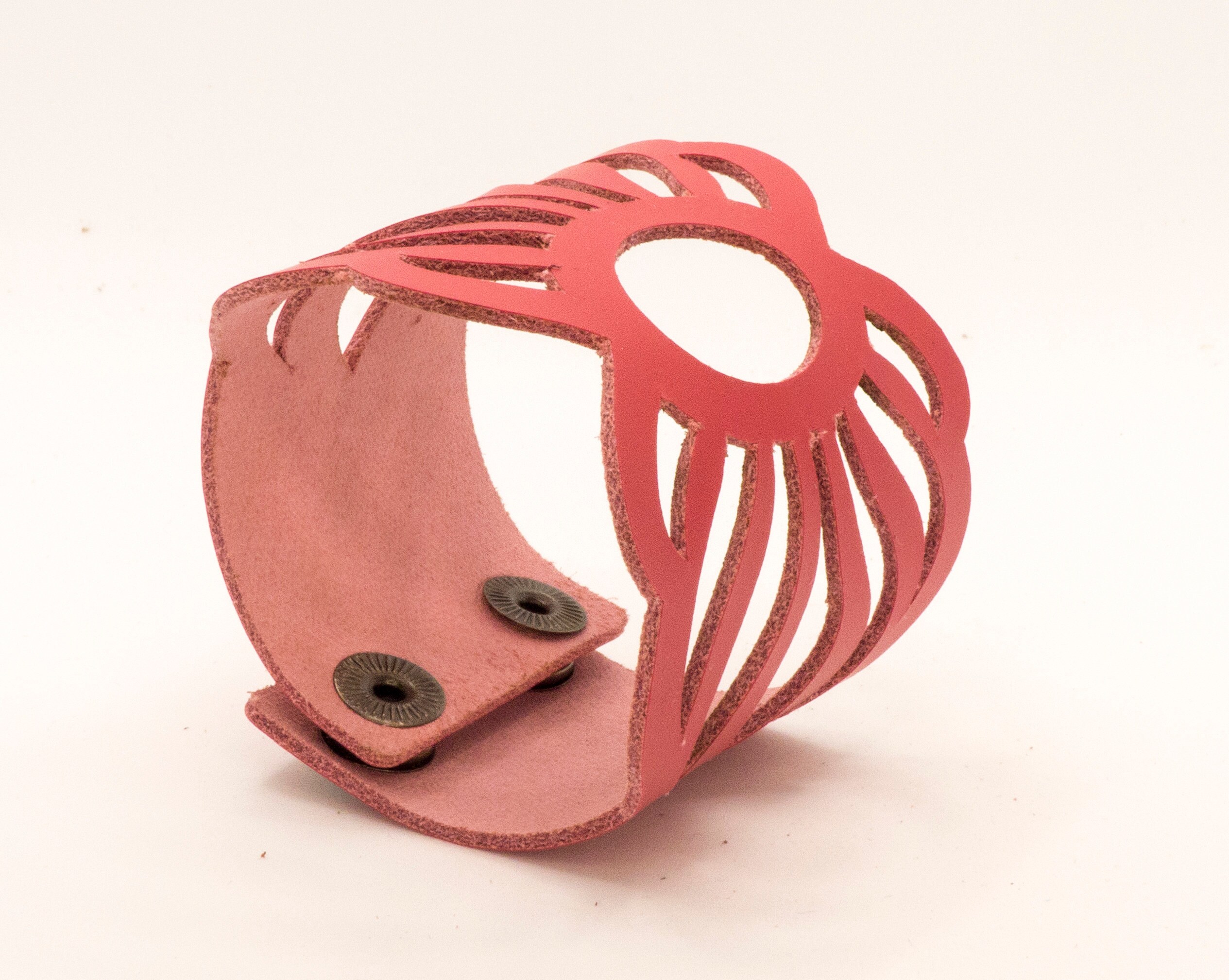 Leather Bracelet Cut Out Cuff Bracelet for Women Gift Idea Etsy Australia