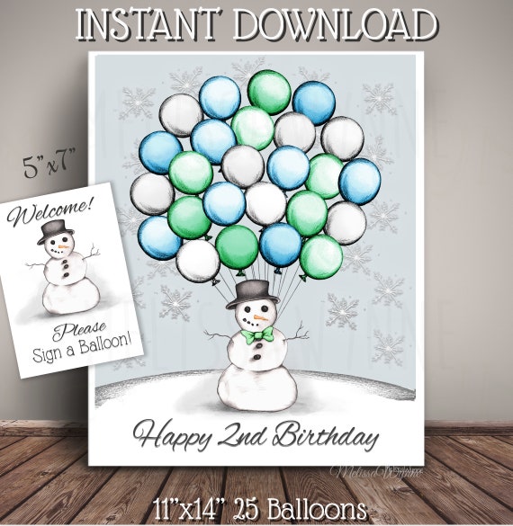 Printable PRINTABLE Instant Download Happy 2nd Birthday - Etsy