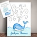 Whale Guest Book THUMBPRINT DROPLETS Guest Sign in Guest Book - Etsy