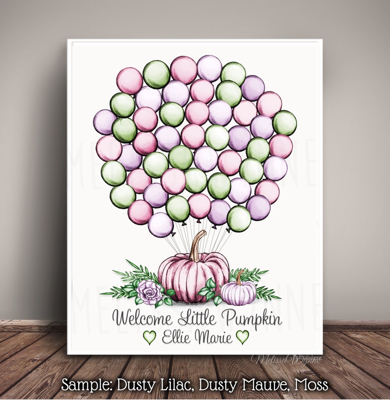 Printable Little Pumpkin Baby Shower Guest Book Book Etsy