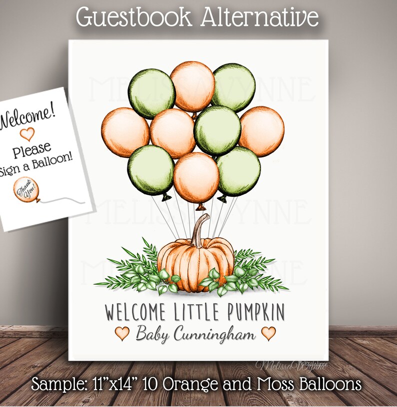 Printable Little Pumpkin Baby Shower Guest Book Book Etsy