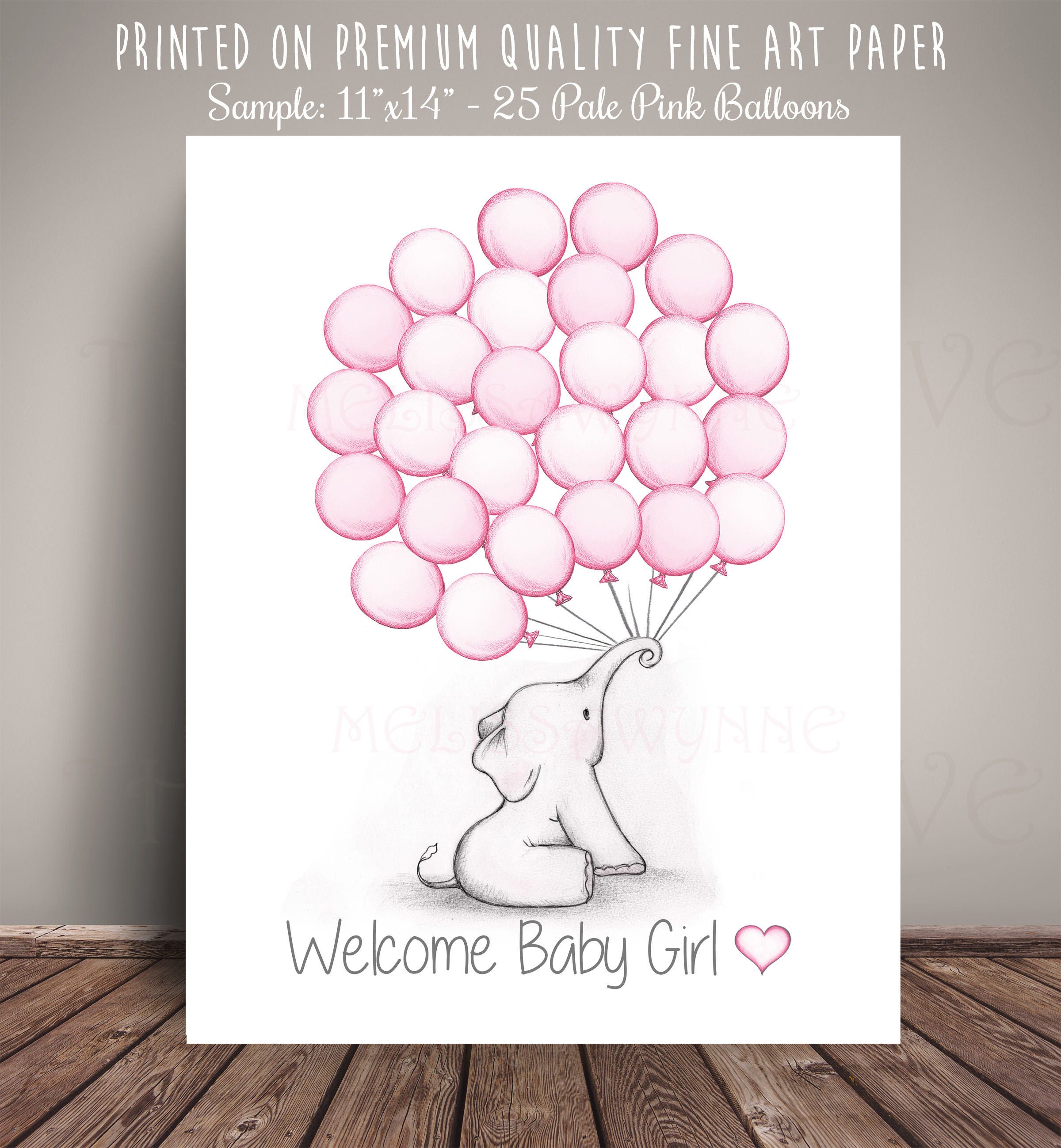 Baby Elephant Baby Shower Guest Book Alternative Guests sign Etsy