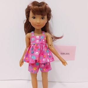 Shorts and Full Tank Top for Siblies Doll