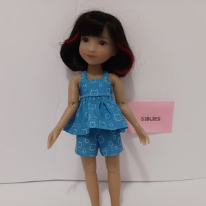 Shorts and Full Tank Top for Siblies Doll