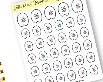 Popcorn Flump Planner Stickers | Character Planner Stickers | Hand Drawn Stickers | Movie Stickers | Functional Stickers | Food Stickers