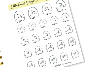 Spoon Theory Flump Planner Stickers | Happy Planner, ECLP, Hobonichi | Hand Drawn Stickers | Self Care | Spoonie Functional Stickers
