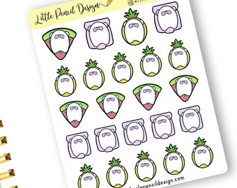 Summer Floatie Flump Planner Stickers | Happy Planner, Hobonichi | Vacation | Hand Drawn Sticker | Summer Time Stickers, Functional Stickers