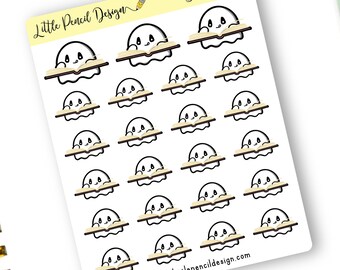 Studying Hallow Planner Stickers | Reading Stickers | Hand Drawn Character Stickers | Student Stickers | Working Stickers | Ghost Stickers