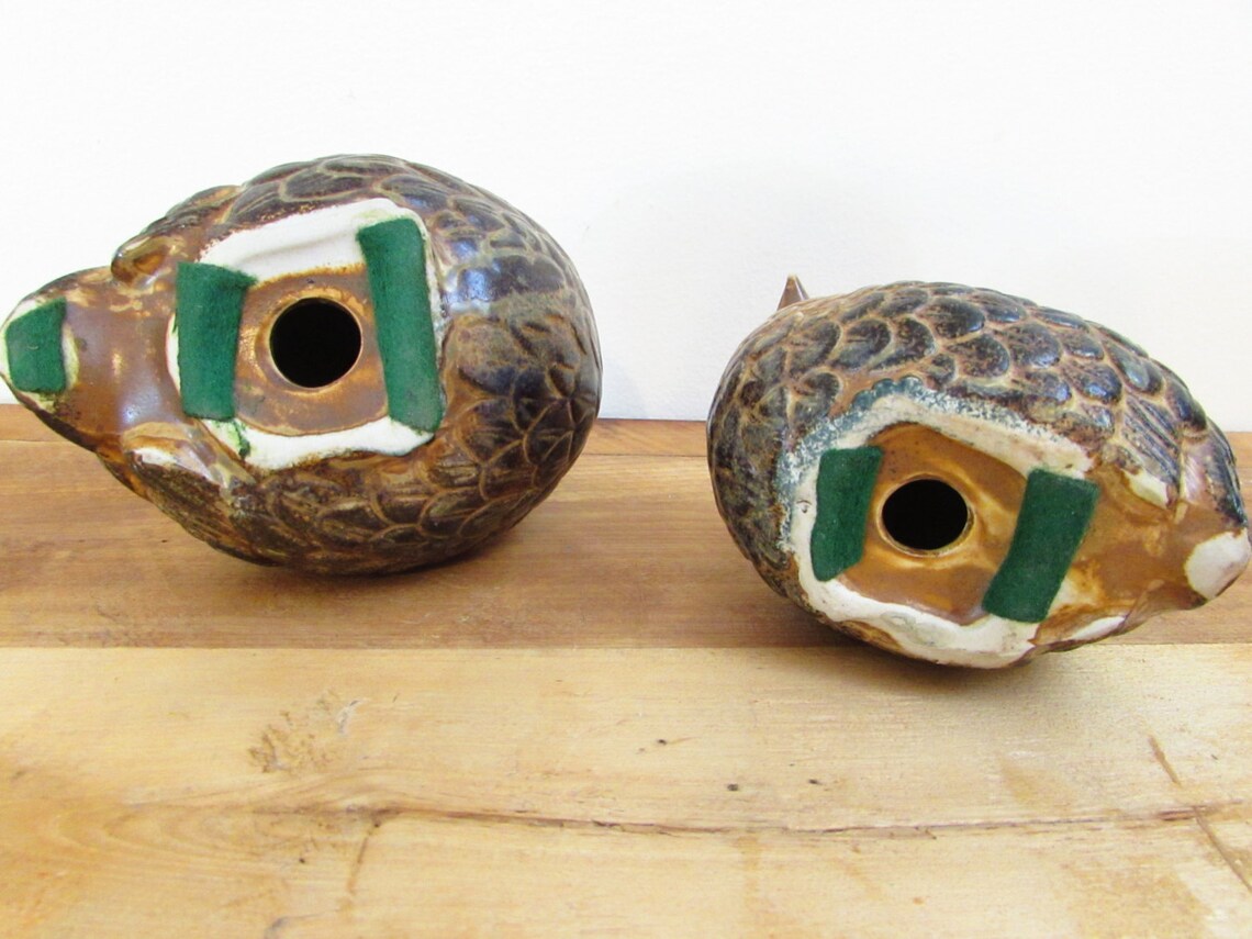 Vintage Quail Figurines Bird Decor Quail Art Ceramic Bird Etsy