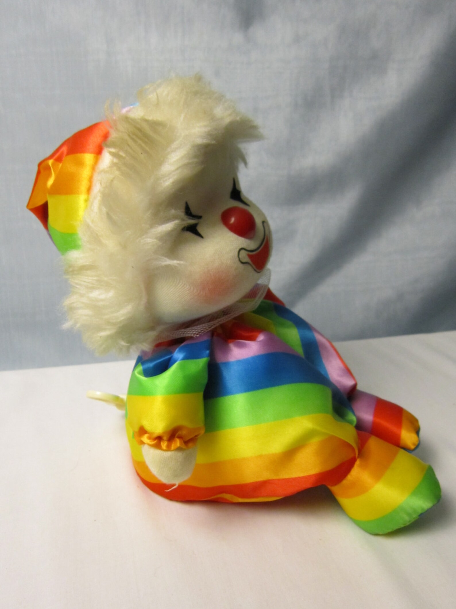Toy Clown Music Box Vintage Rainbow Nursery Decor Etsy