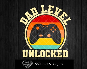 Download Dad Level Unlocked Etsy