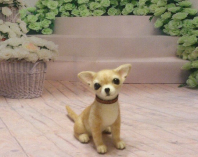 Needle Felt Needle Felted Chihuahua Needle Felting Etsy
