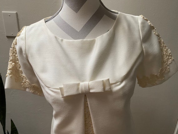 Vintage 1960’s Cream Emma Domb Dress - image 2