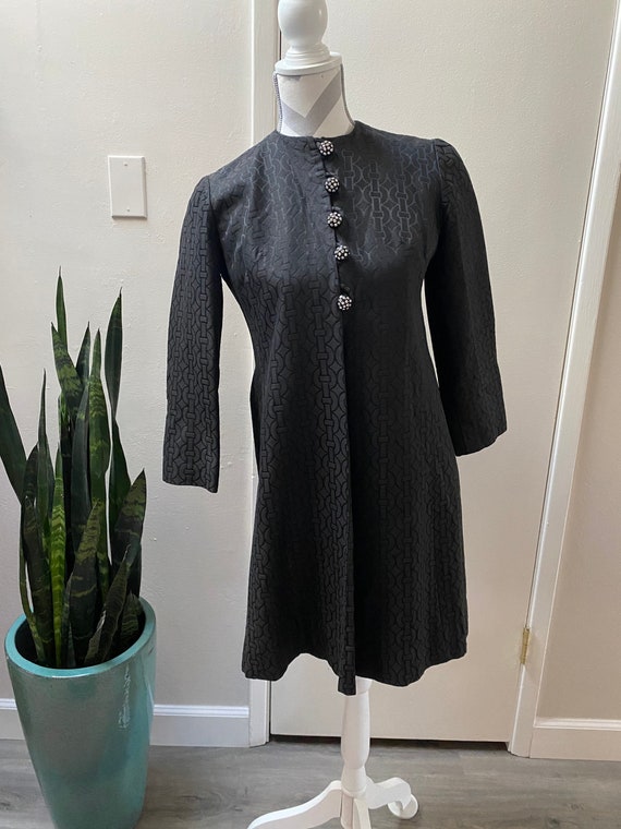 Vintage 1960’s Black Pat Richards Coat - image 1