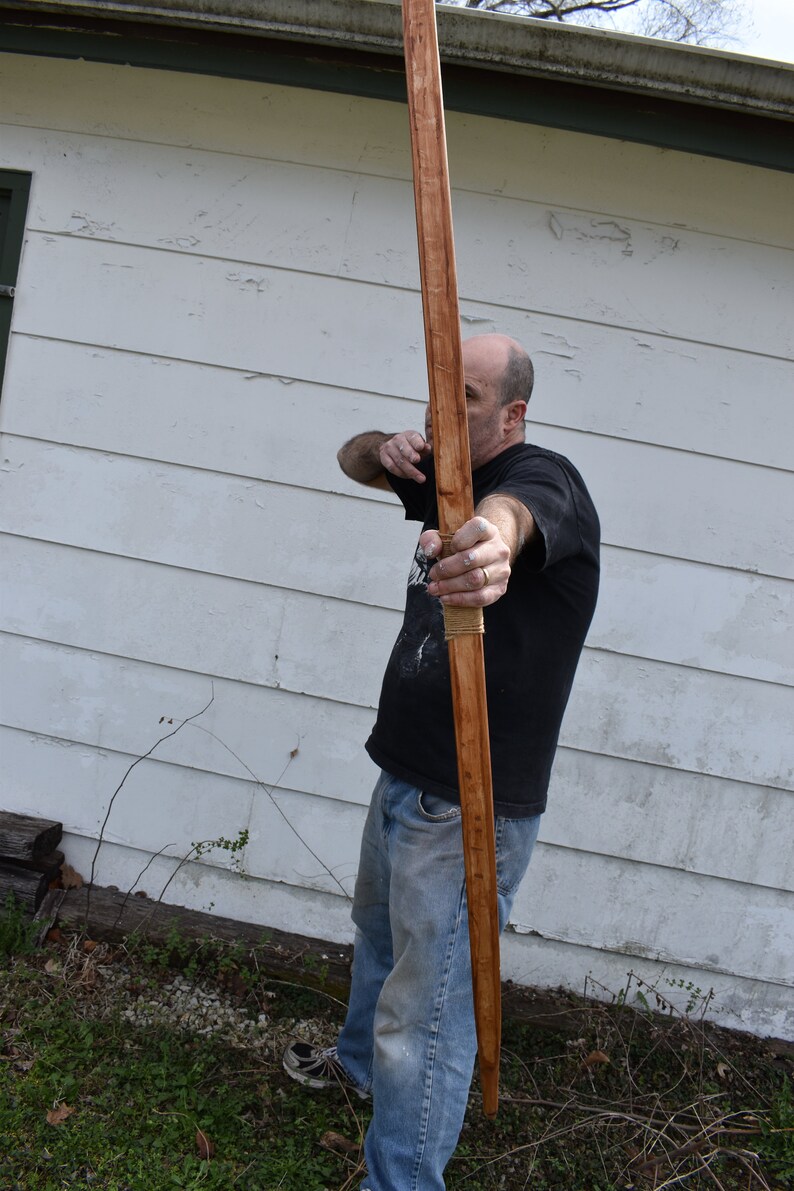 Wooden Longbow English Longbow Native American REAL Wood Etsy