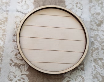 Archivo láser Svg Circle shiplap con marco