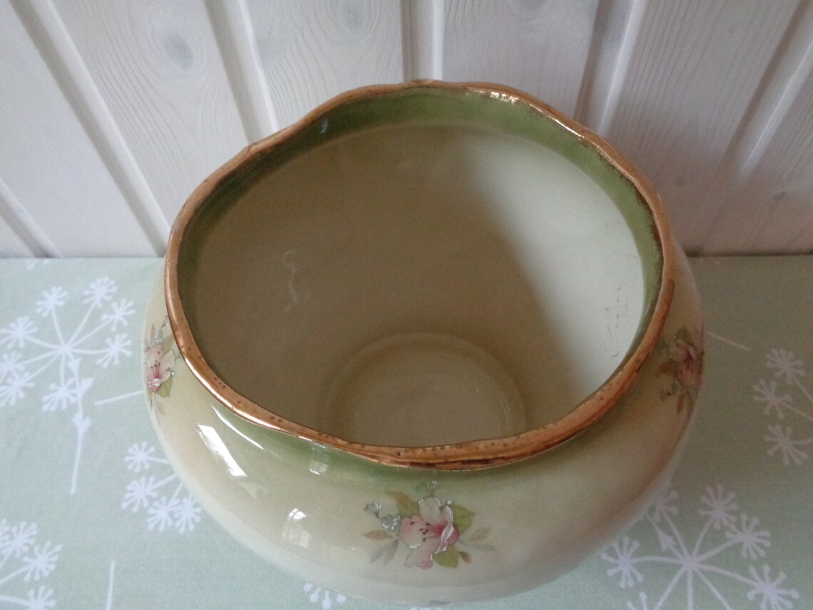 Large Staffordshire Ironstone Jardinière English Pottery Etsy