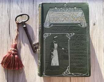 C 1900/1910 The Every Day Cookery Book - Warnes Cookery Book - Mary Jewry - Edwardian cookery Book