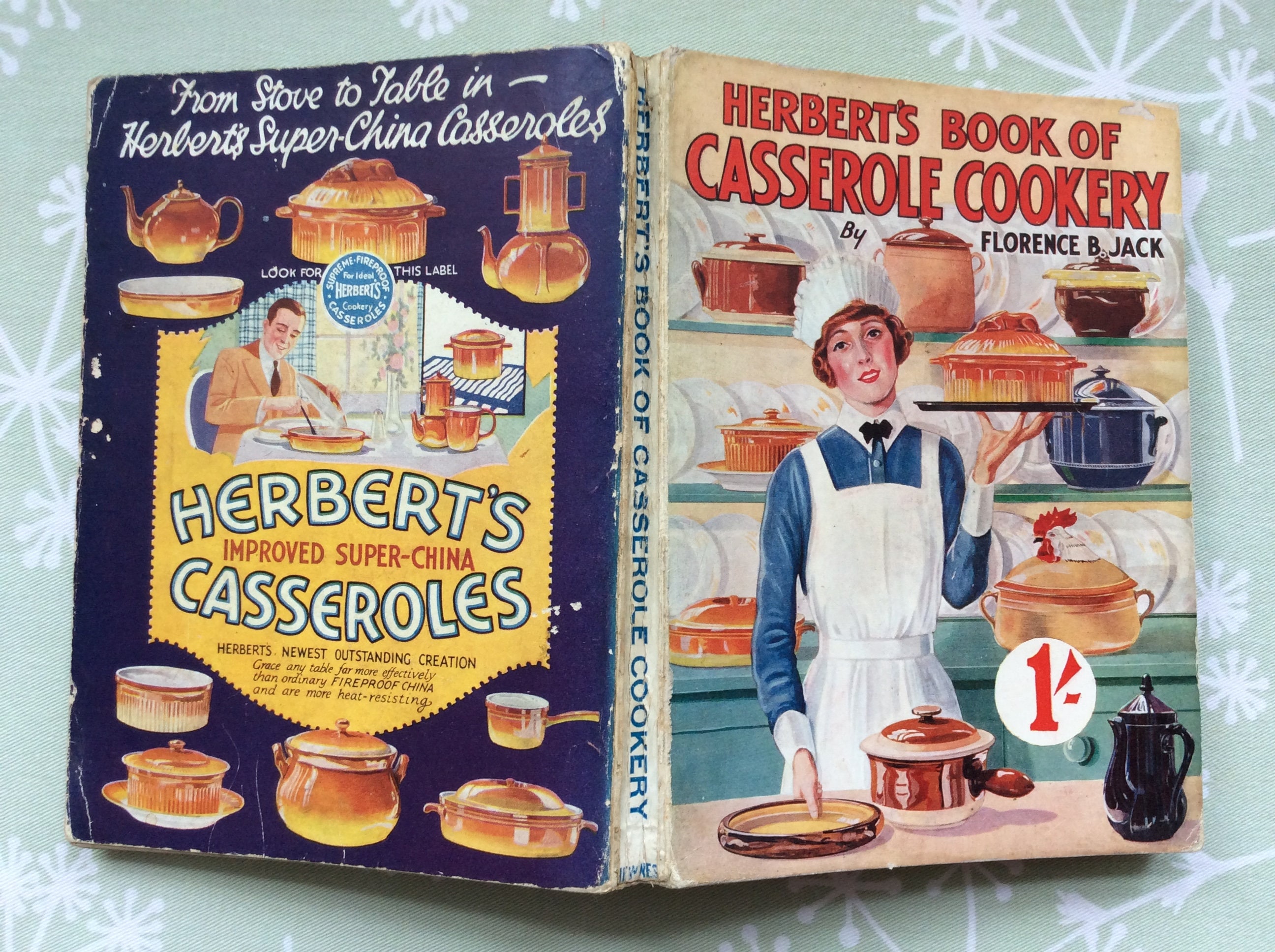★us✵vintage❃casserole  cookbook 1920s Herbert's Book of Casserole Cookery by Florence B Jack