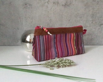 cosmetic bag, washing bag  "MEXICO" pink