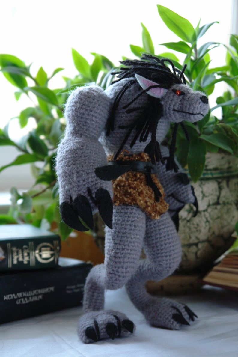 Werewolf Crochet Pattern Wolf Amigurumi Tutorial. Crocheted Etsy