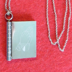 John 3:16 - Outstanding Mini Bible Necklace And Pendant - For God So Loved The World