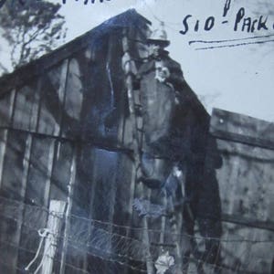 Unique 1920's One Man Fire Department Occupational Snapshot Photo
