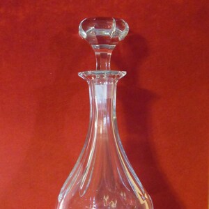 Vintage 1970&#39;s Baccarat Courvoisier Malmaison Crystal Decanter