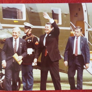 Original June 1983 President Ronald Reagan Snapshot Photo/Photograph