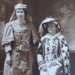 1910s Actresses in Costume: Vintage Real Photo Postcard