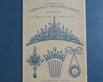 Scarce 1893 Columbian Exposition Chicago World's Fair Goldsmiths' & Silversmiths' Company Advertising Souvenir Booklet