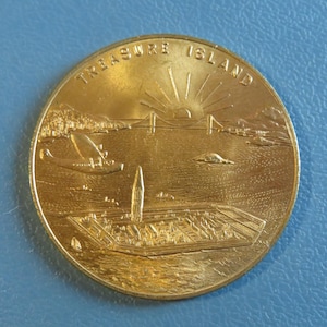 Original 1939 Golden Gate International Exposition San Francisco World&#39;s Fair Souvenir Flip Coin Token - Treasure Island