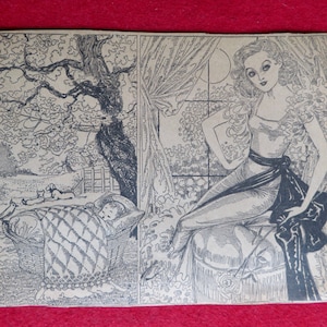 Original 1930&#39;s Newspaper Clipping -  Birth Of Spring By Nell Brinkley