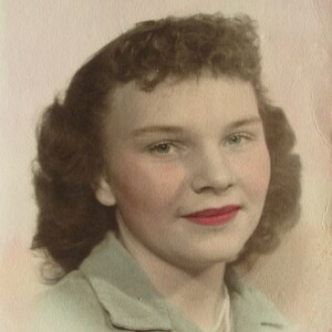 Original 1940&#39;s Hand Tinted Young Woman Studio Photo