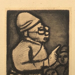 Georges Roualt (1871-1958) L'Adminstrateur 1928 Etching - Signed In Plate