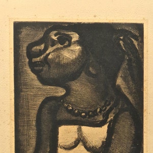 Georges Roualt (1871-1958) Cristal De Roche 1928 Etching - Signed In Plate