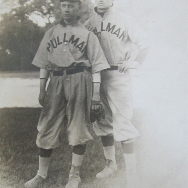 1910's Chicago Pullman Baseball Players Real Photo Postcard RPPC - Free Shipping