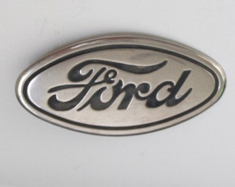 Antique 1912 Ford Motor Company Logo Plate - Original Oval As Found