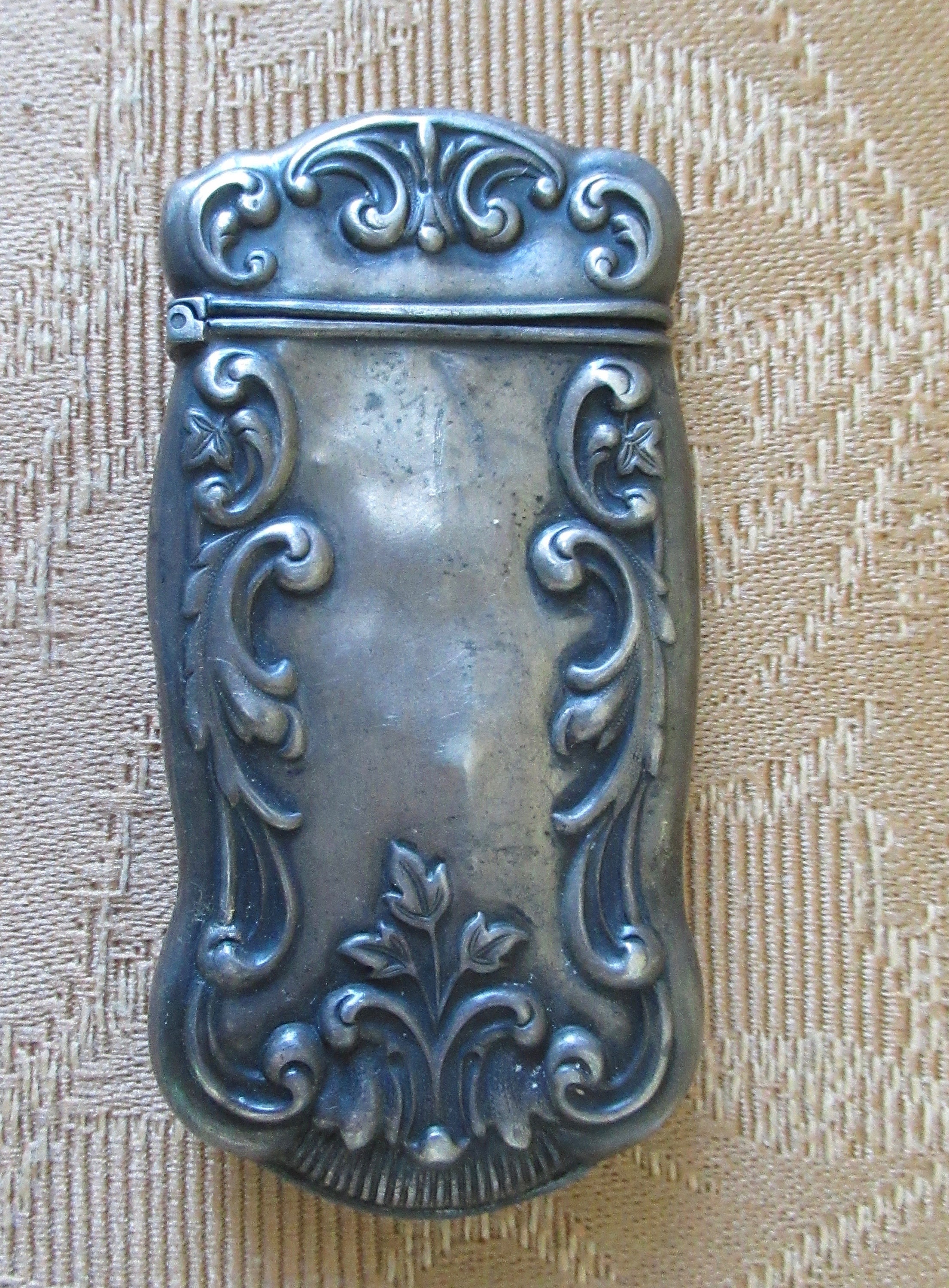 Antique 1890's Art Nouveau Sterling Silver Match Safe - Monogramed J ...