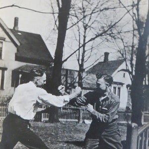 Vintage 1910s Hatfield & McCoys Fighting Photo Postcard
