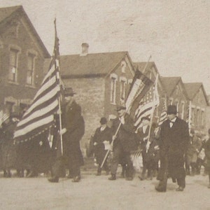 1910s Fourth of July Parade: Antique RPPC Photo Postcard