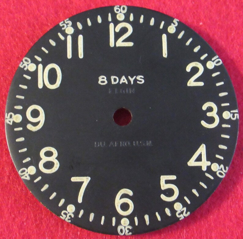 Original Pocket Watch Face Replacement 8 Days Glow in the Dark Etsy