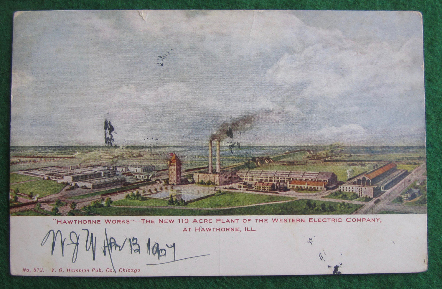Original 1907 Hawthorne Works Western Electric Chicago Plant Etsy
