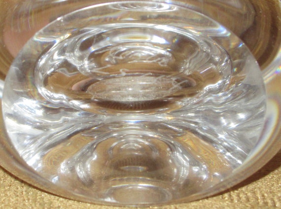 Vintage 1980's Kosta Boda Crystal Clear Signed Pe… - image 10