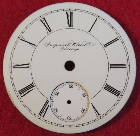 Original Pocket Watch Face Replacement Imperial W… - image 2