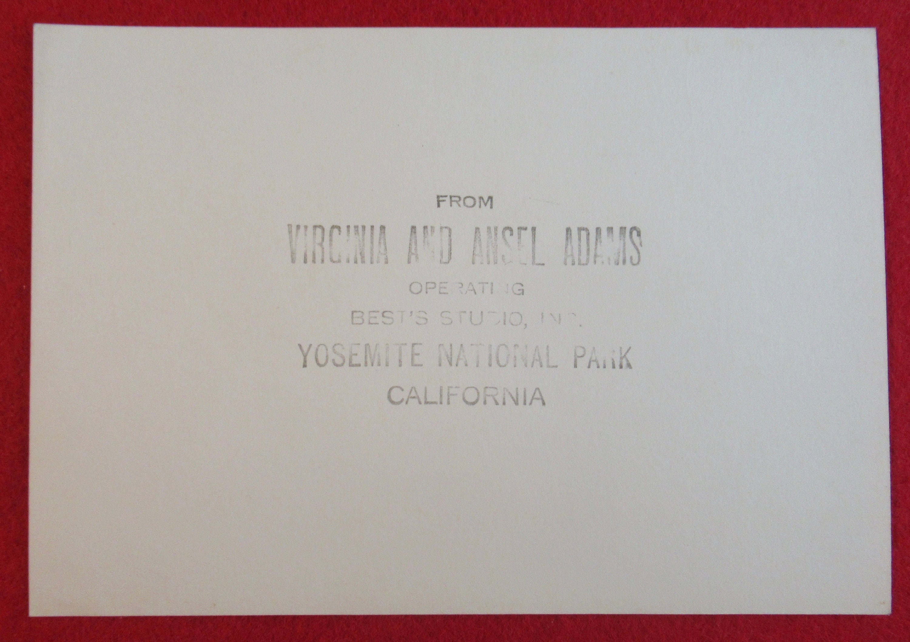 Yosemite Valley Ansel Adams 1902-1984 Best's Studio | Etsy