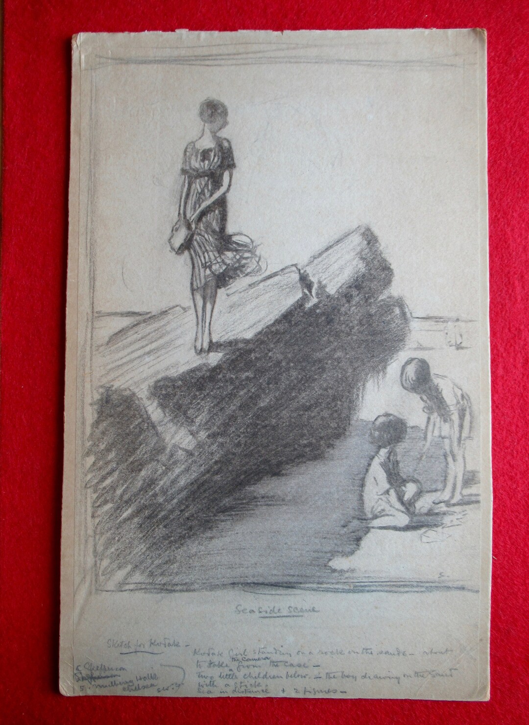 Claude Shepperson Pencil Illustration: 